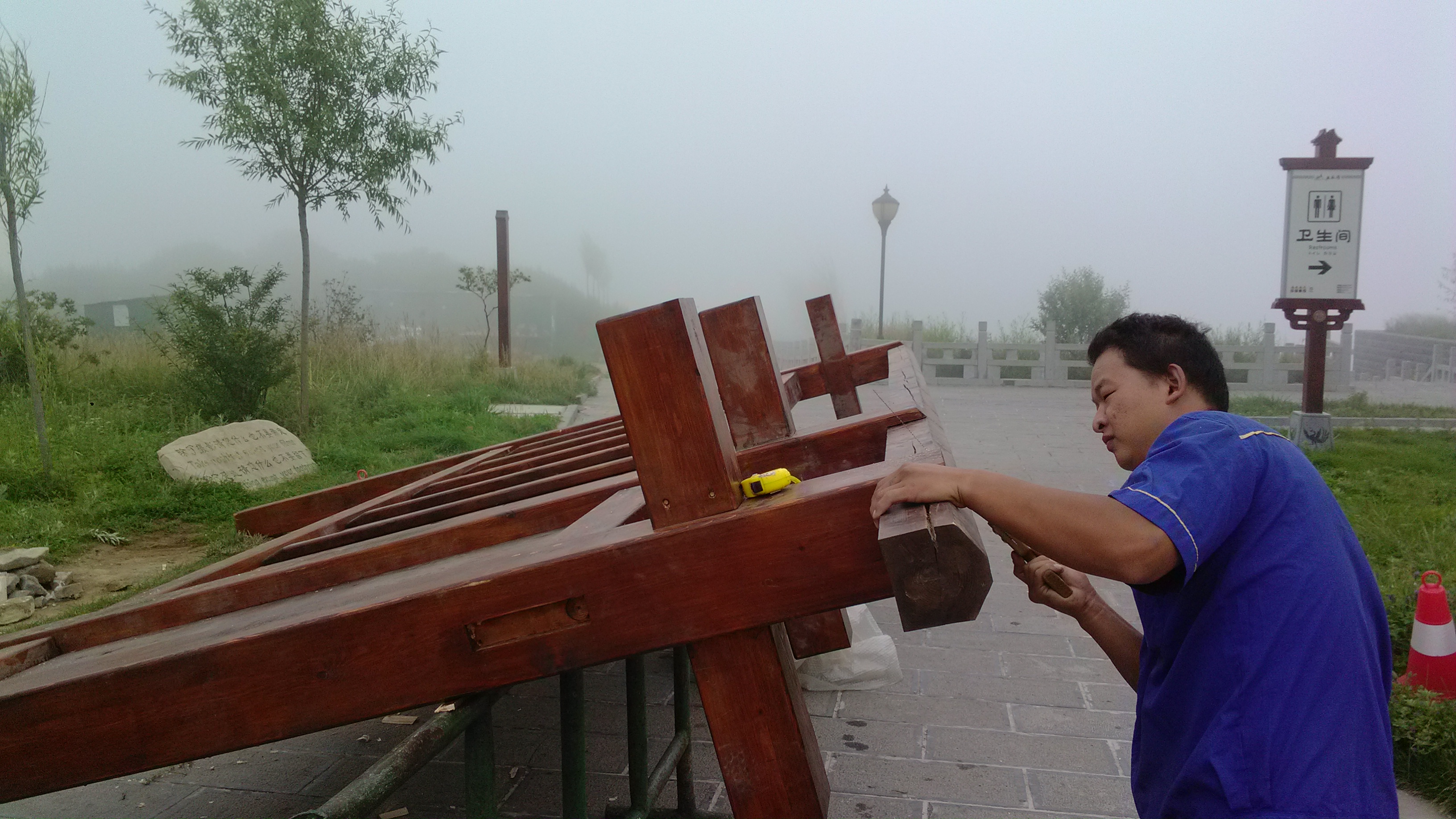 山西王莽岭标识牌安装